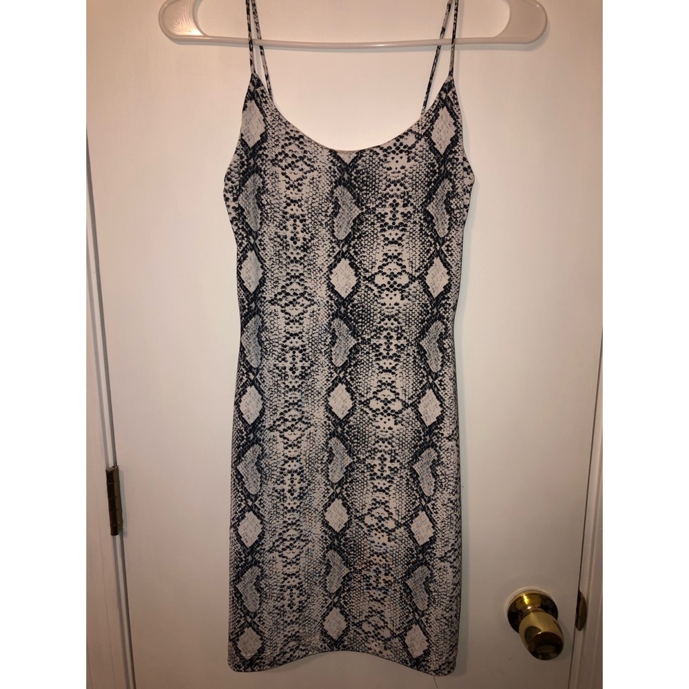 SNAKESKIN MINI DRESS